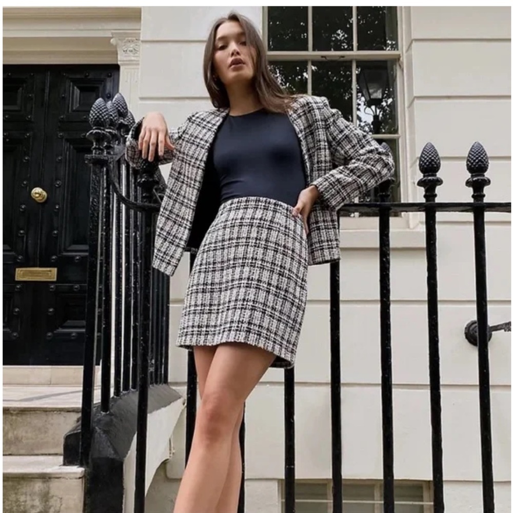 Aritzia Babaton Little Tweed  Mini Skirt